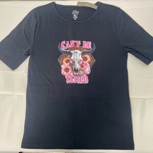 J. Crew Black Perfect Fit Tee